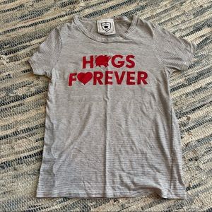 Be Hogalicious Stripped Hogs Forever T-shirt